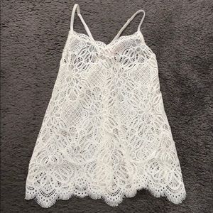Victoria secret racerback lace tank NWT!